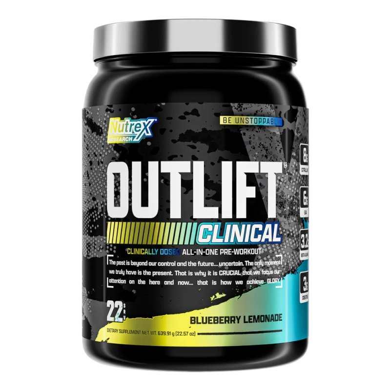 Nutrex OutLift Clinical, Blueberry Lemonade - 640 g maisto papildas