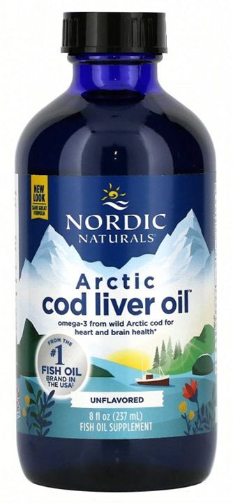 Nordic Naturals arktinen kalanmaksaöljy, maustamaton - 237 ml.