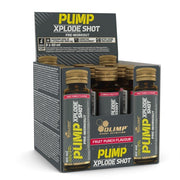 Olimp Pump Xplode Shot, vaisių skonio, 9 vnt. – sporto papildas, prieš treniruotę