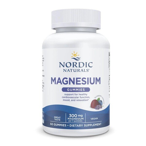 Nordic Naturals Magnesiumkarkit, mustikka-laventeli - 60 karkkia