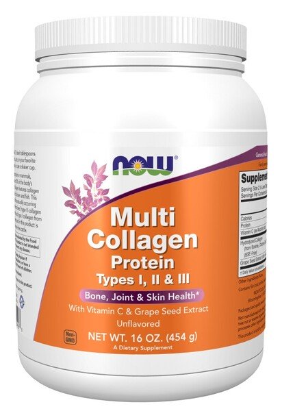 NOW Foods Multi Collagen Protein - 454 g maisto papildas