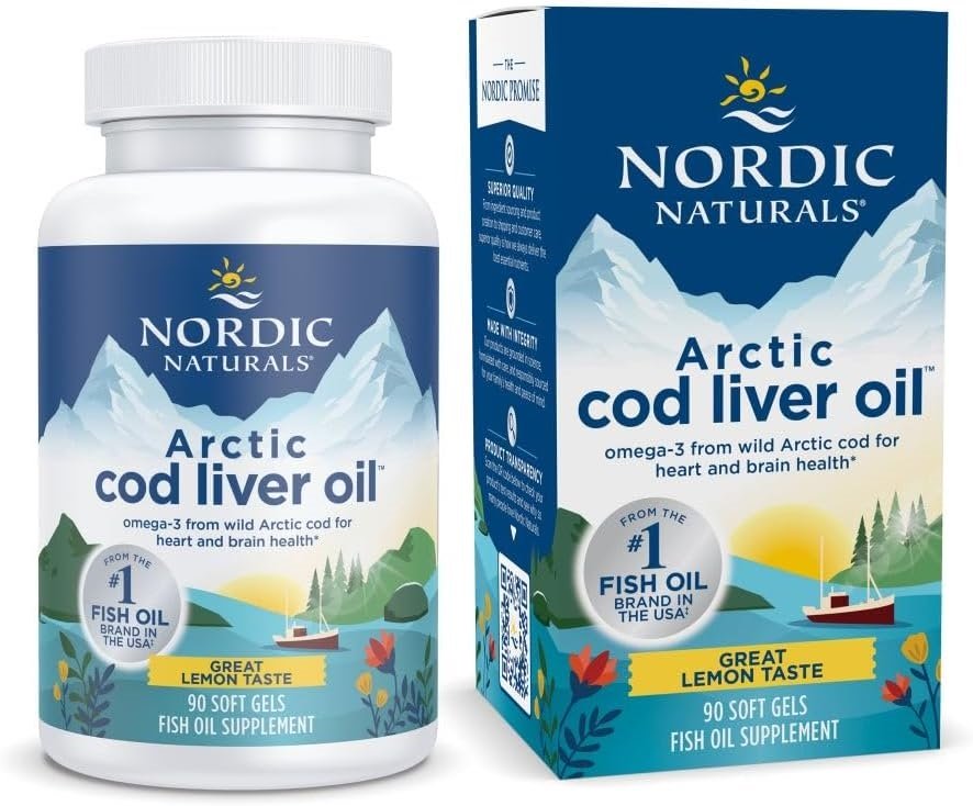 Nordic Naturals arktinen kalanmaksaöljy, 750 mg sitruuna - 90 kapselia