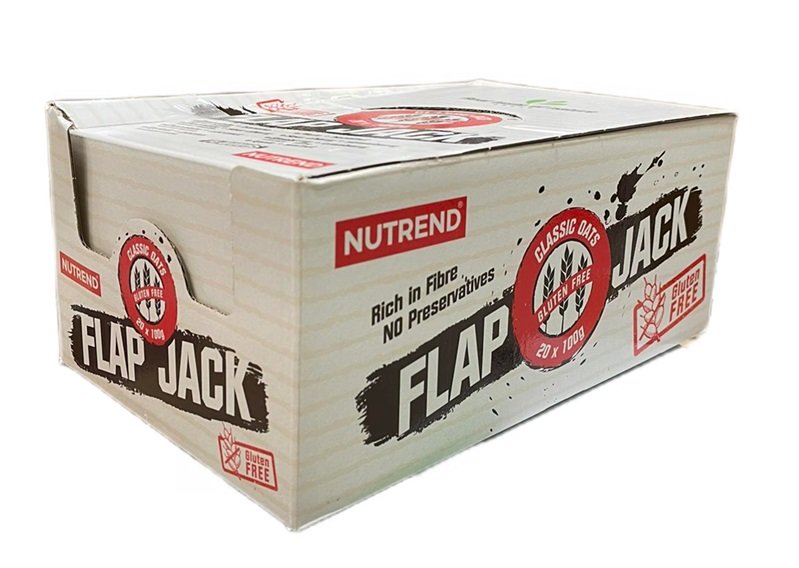 Nutrend be glitimo dribsniai, šokoladas ir vyšnios, 20x100g