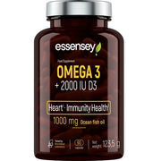 Essensey Omega 3 + 2000IU D3 - 90 kapselia