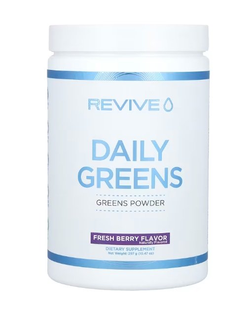 Revive Daily Greens -jauhe, tuoreet marjat (EAN 850030689115) - 297 grammaa