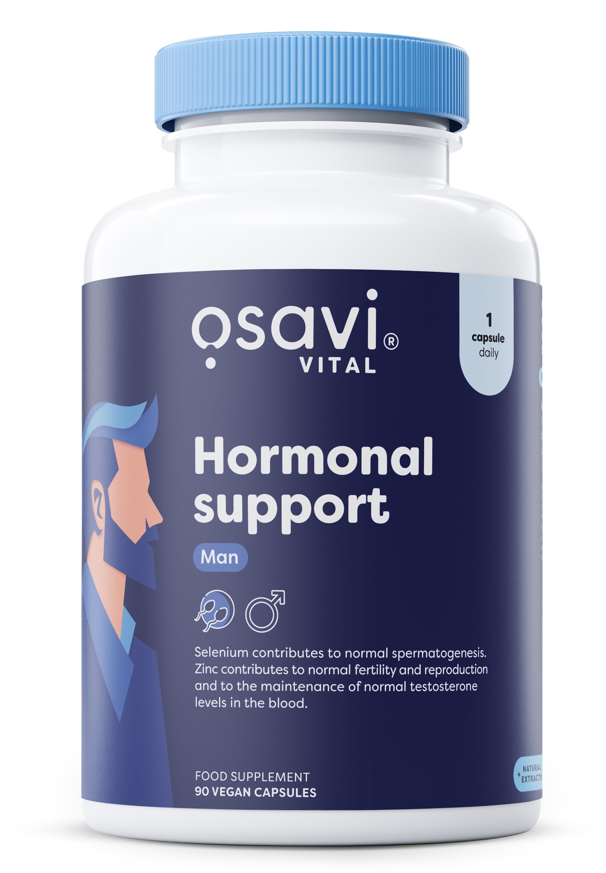 Osavi hormoninis papildas vyrams, 90 kapsulių