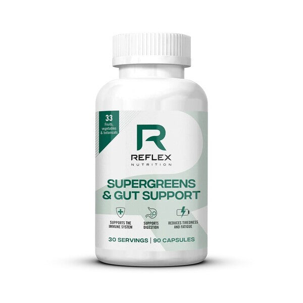 Reflex Nutrition Supergreens & Gut Support kapsulės
