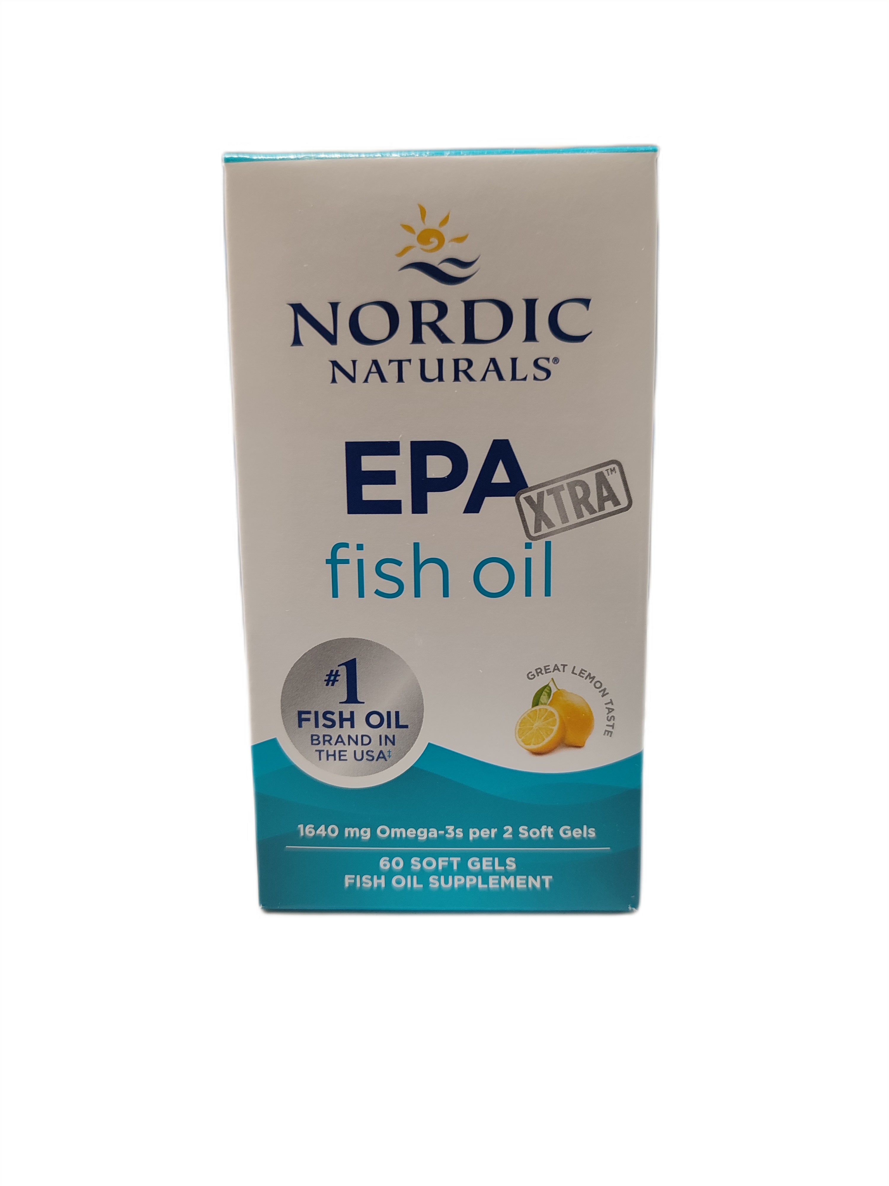 Nordic Naturals EPA Xtra -kalaöljy, 1640 mg sitruuna - 60 kapselia