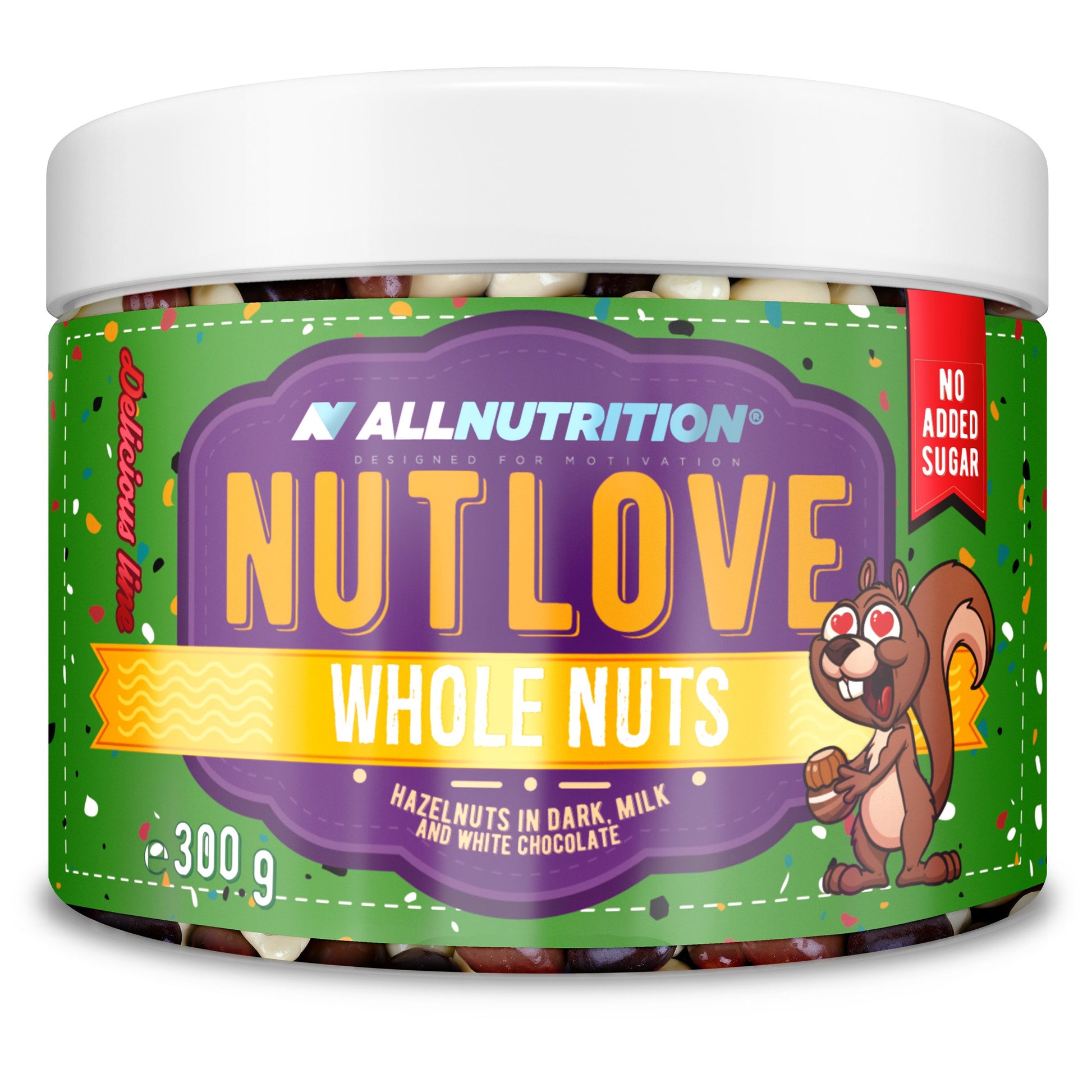 Allnutrition Nutlove riešutai su šokoladu, 300 g