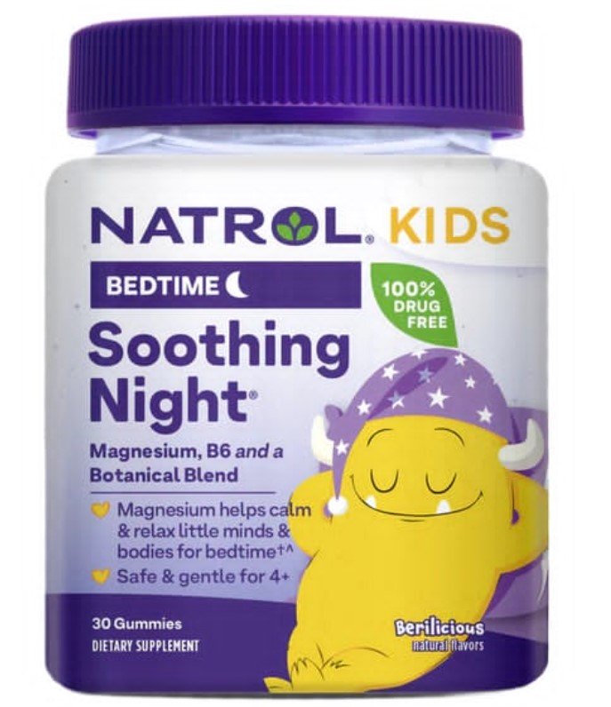 Natrol Kids Rauhoittava Yö - 30 Pureskelukarkkia
