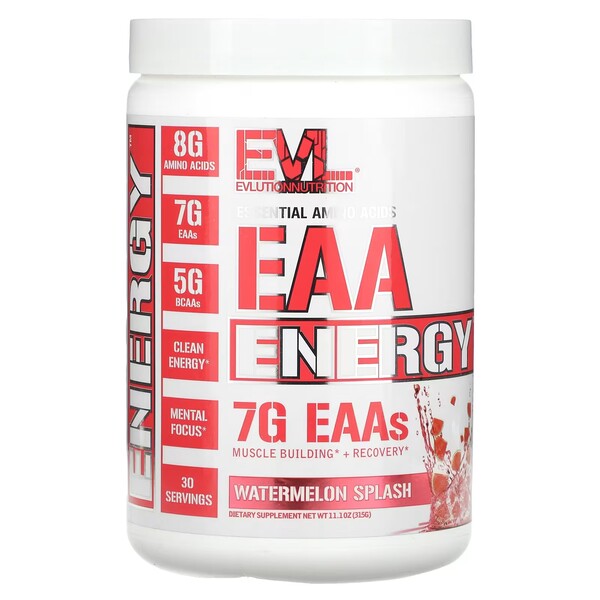 EAA energijos papildas, arbūzo skonio, sporto maistas
