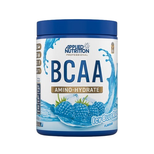 Maisto papildas BCAA Amino-Hydrate, Icy Blue Raz, sporto papildai, energijos stiprinimas