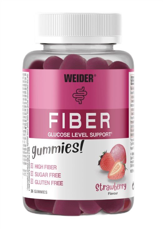 Weider Fiber braškių guminukai