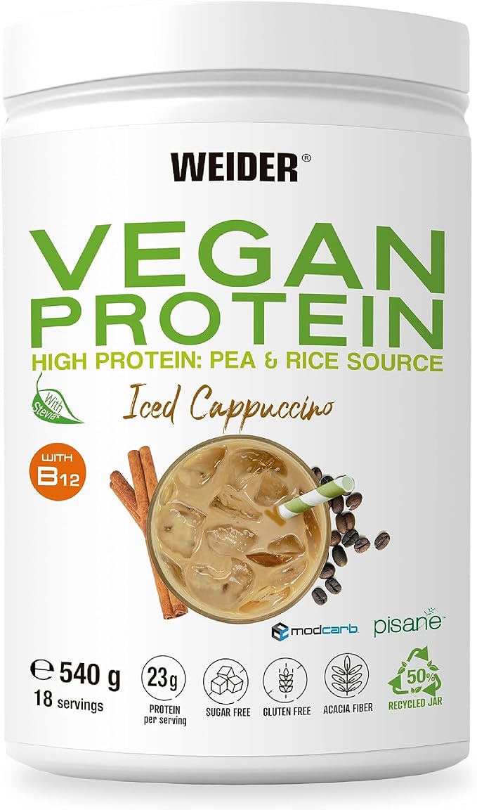 Vegan protein milteliai, ledų kavos skonis, 540 g