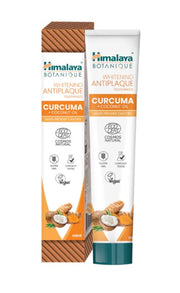 Himalaya Whitening Antiplaque -hammastahna kurkuma + kookosöljy, minttu - 75ml.