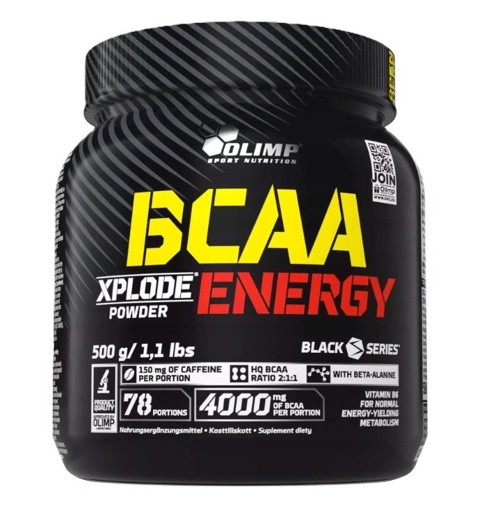 Olimp BCAA energijos papildas, juodas