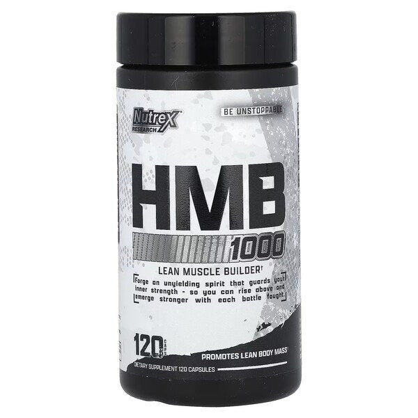Nutrex HMB 1000 - 120 kapsulių maisto papildas, amino rūgštys, sporto papildas