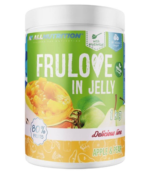 Allnutrition Frulove In Jelly, Apple & Pear - 1000 g, vaisių želė