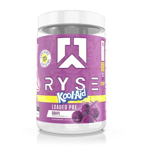 RYSE Loaded Pre, Kool-Aid Grape - 393 gramų maisto papildas sportui