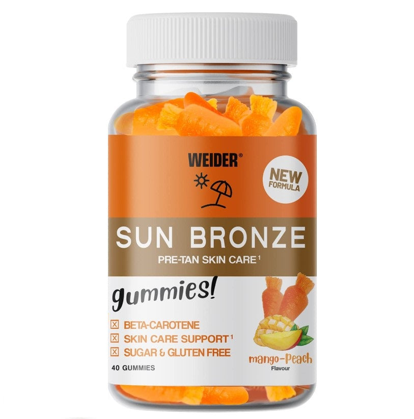 Weider Sun Bronze Gummies, Mango Peach - 40 guminukų