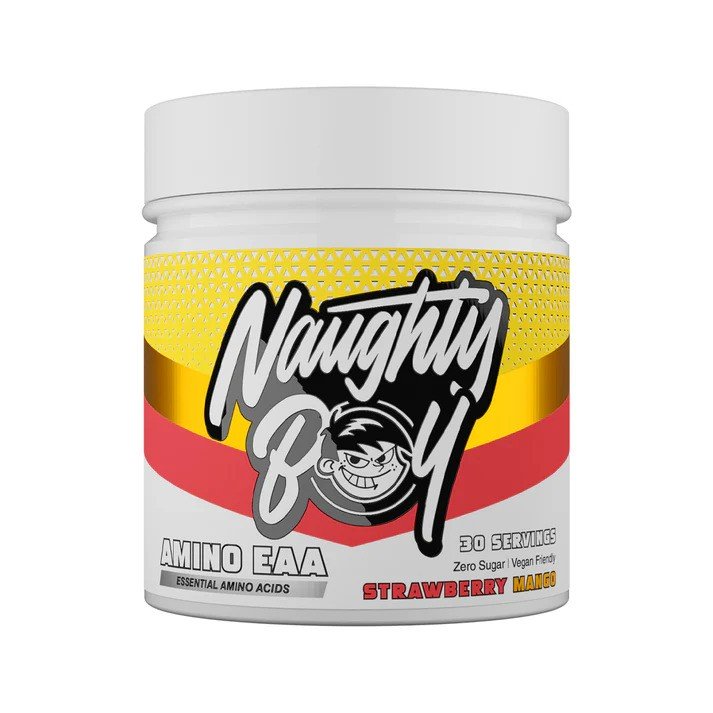 Naughty Boy Amino EAA, Strawberry Mango - 345 g maisto papildas
