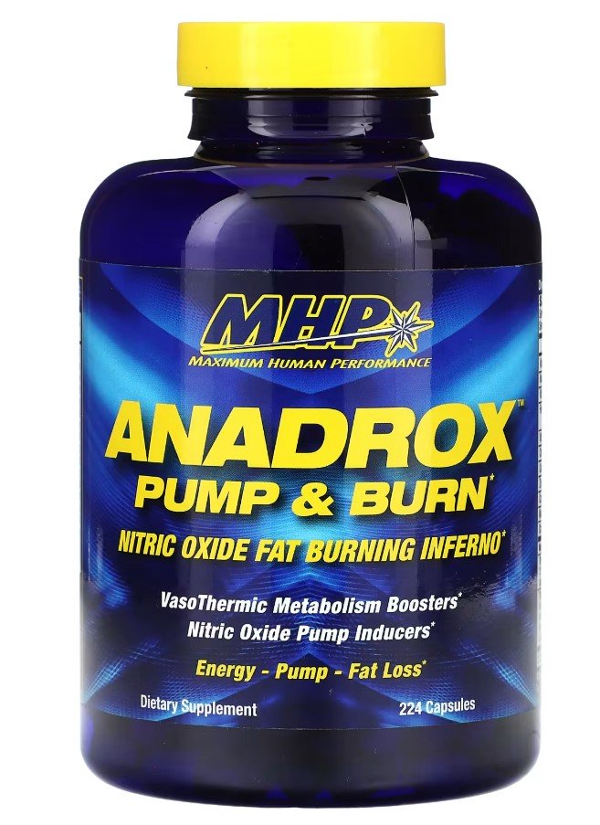 MHP Anadrox Pump & Burn kapsulės