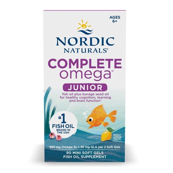 Nordic Naturals Complete Omega Junior, 283 mg sitruuna - 90 kapselia