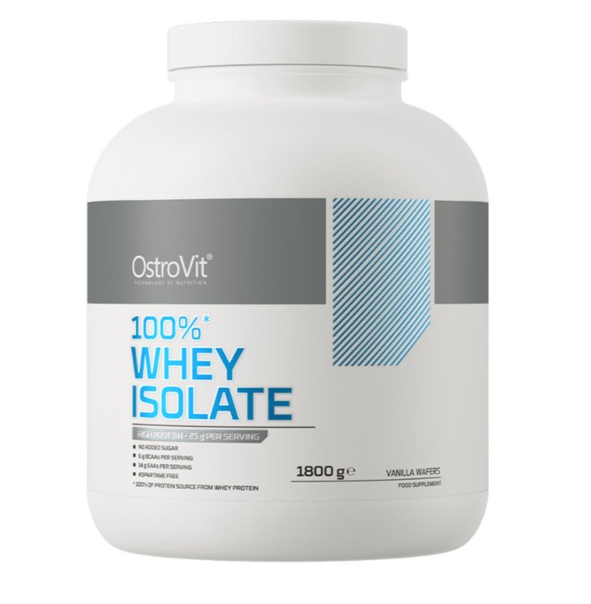 OstroVit 100% heraproteiini-isolaatti, vaniljakuorrutteiset - 1800 grammaa