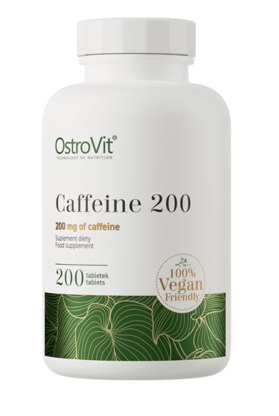 OstroVit Caffeine 200, 200mg - 200 tablečių