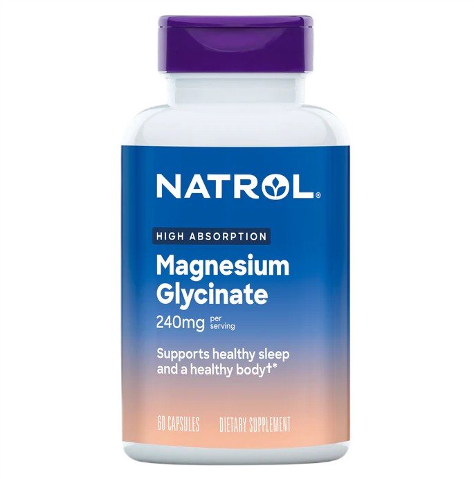 Natrol High Absorption Magnesiumglysinaatti, 240 mg - 60 kapselia