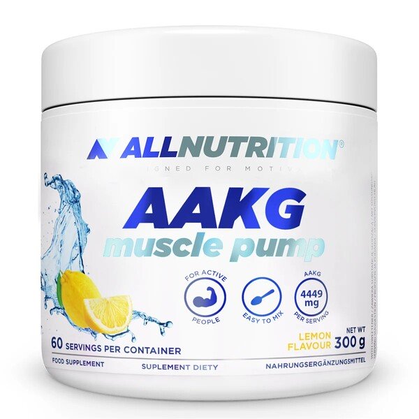 Allnutrition AAKG Muscle Pump, sitruuna - 300 grammaa
