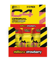 Cellucor C4 Original Pre-Workout Shot, Millions Strawberry - 12 vnt.