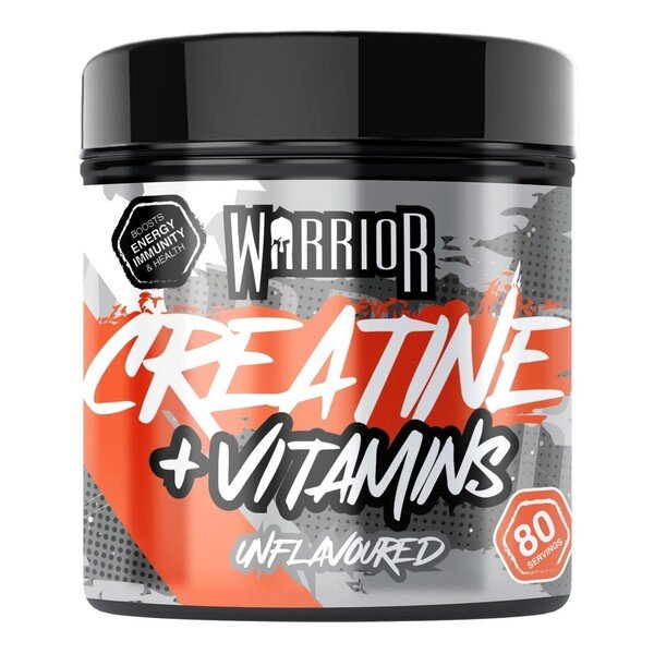 Warrior Kreatino + Vitaminai, be skonio, 360 g