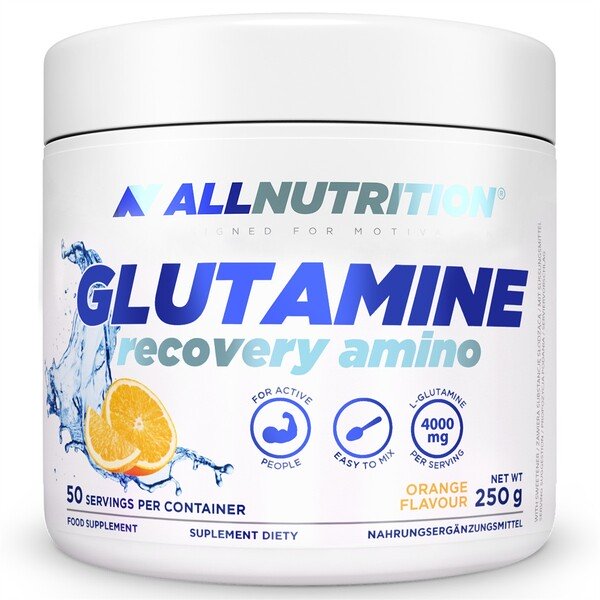 Allnutrition Glutamine Recovery Amino apelsinų skonis, 250 g