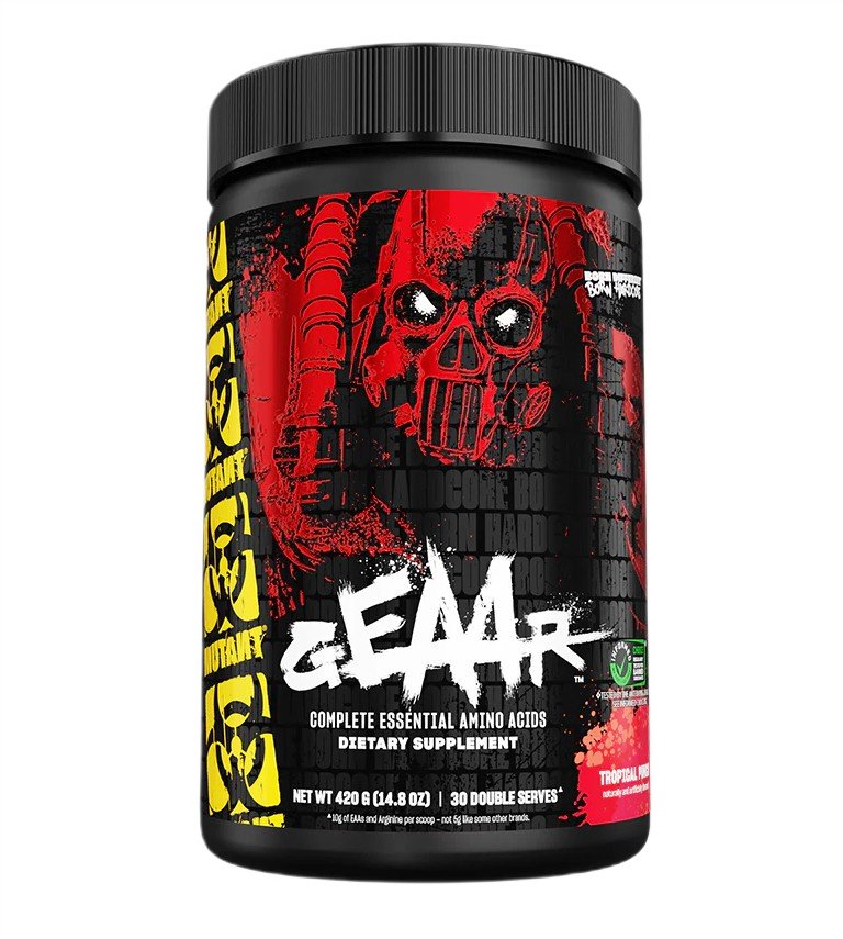 Mutant GEAAR, Tropical Fruit Punch - 420 g, amino rūgštys, maisto papildas