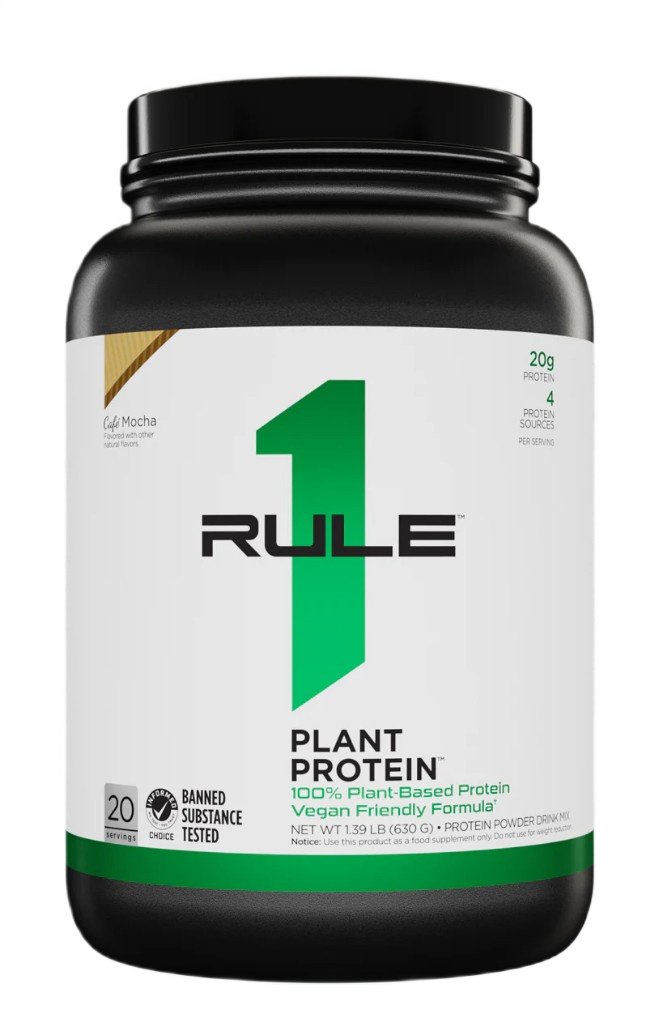 Rule One Plant Protein, Cafe Mocha, 630 g, maisto papildas