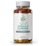 Cytoplan Kid's Omega 3 guminukų, Strawberry & Orange - 60 guminukų, vaikų maisto papildas