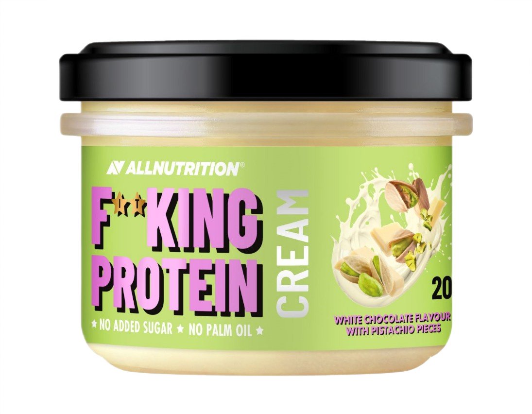 Allnutrition Fitking balzamas, balta šokolado su pistacijų gabalėliais