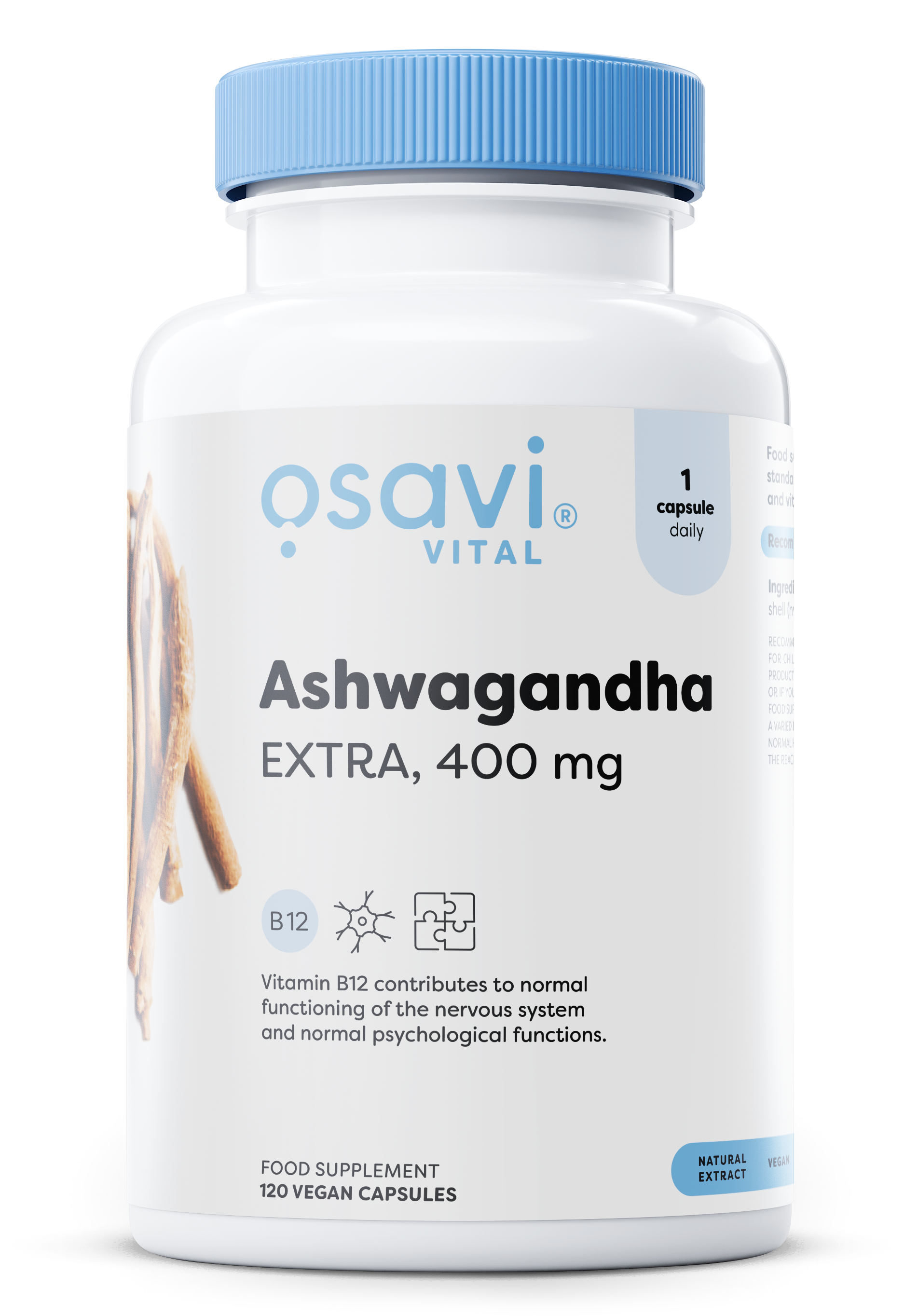 Osavi Ashwagandha Extra, 400 mg - 120 kapselia