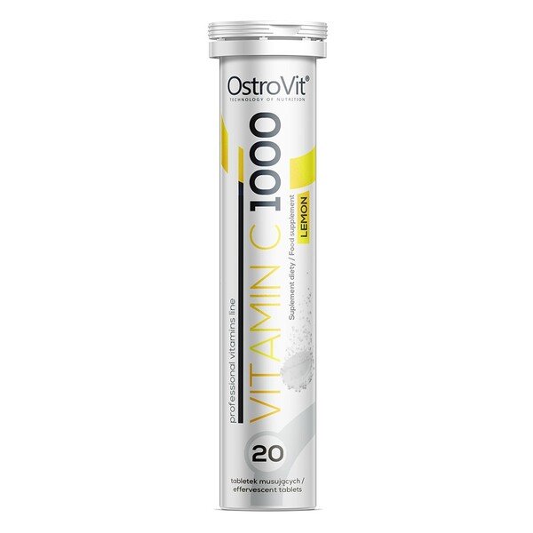 OstroVit Vitamin C 1000, Lemon - 20 efervescent tabletės