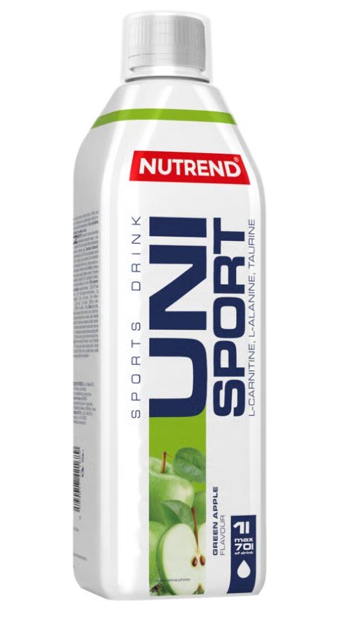 Nutrend Unisport, Green Apple - 1000 ml, sportinis gėrimas
