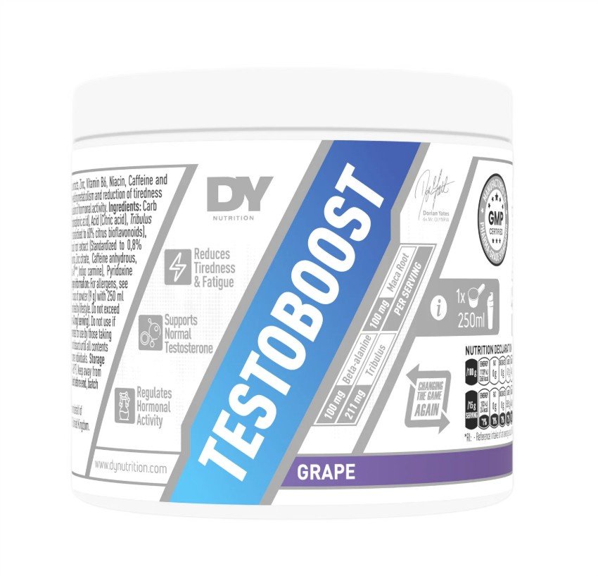 Dorian Yates Testoboost, Grape - 270 g maisto papildas