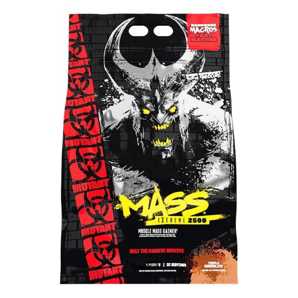 Mutant Mass Extreme 2500, Triple Chocolate - 9070 gramų, baltymų maisto papildas sportui