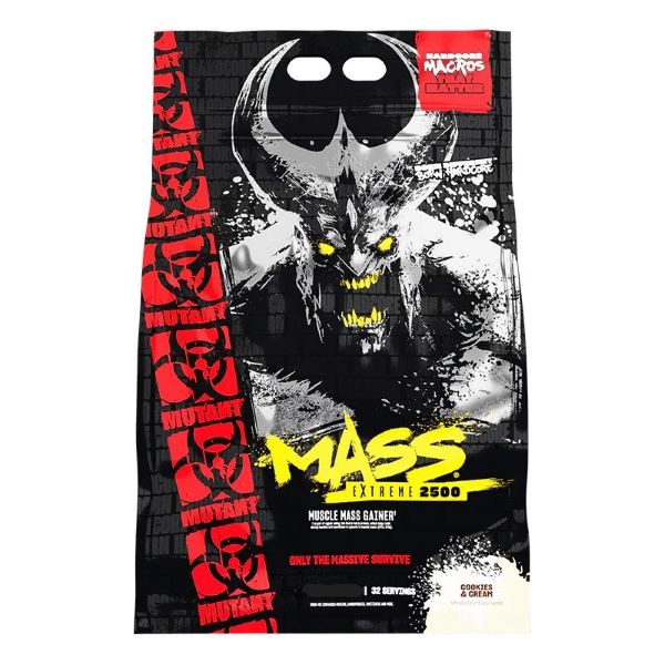 Mutant Mass Extreme 2500, Cookies & Cream - 9070 gramų maisto papildas