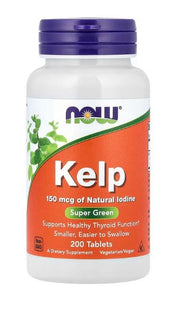 NOW Foods Kelp, 150mcg - 200 tablettia