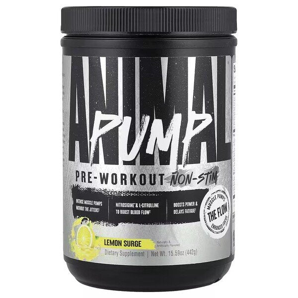 Animal Pump Pre-Workout Non-Stim Lemon Surge - 442 g