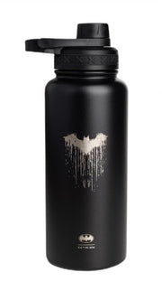 SmartShake Bohtal eristetty urheilujuomapullo - DC Comics, Batman-logo tippapullo - 960 ml.