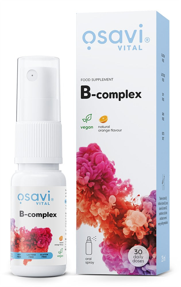 Osavi B-Complex oralinis purškalas, apelsinų skonio, 25 ml
