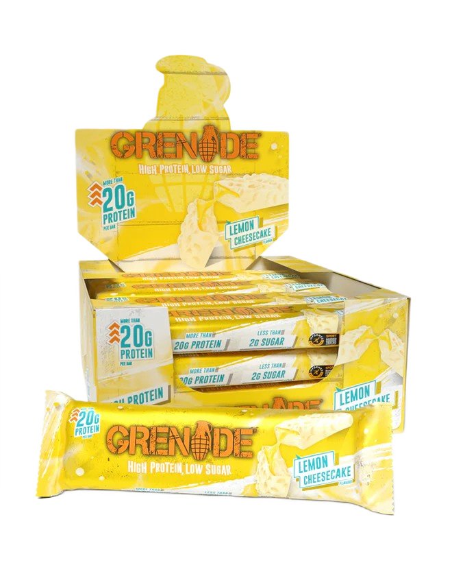 Grenade baltymų batonėliai, Lemon Cheesecake, 12 vnt., sveikas maistas