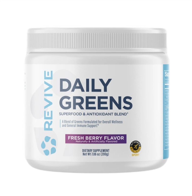 Revive Daily Greens -jauhe, tuoreet marjat (EAN 850030689788) - 200 grammaa
